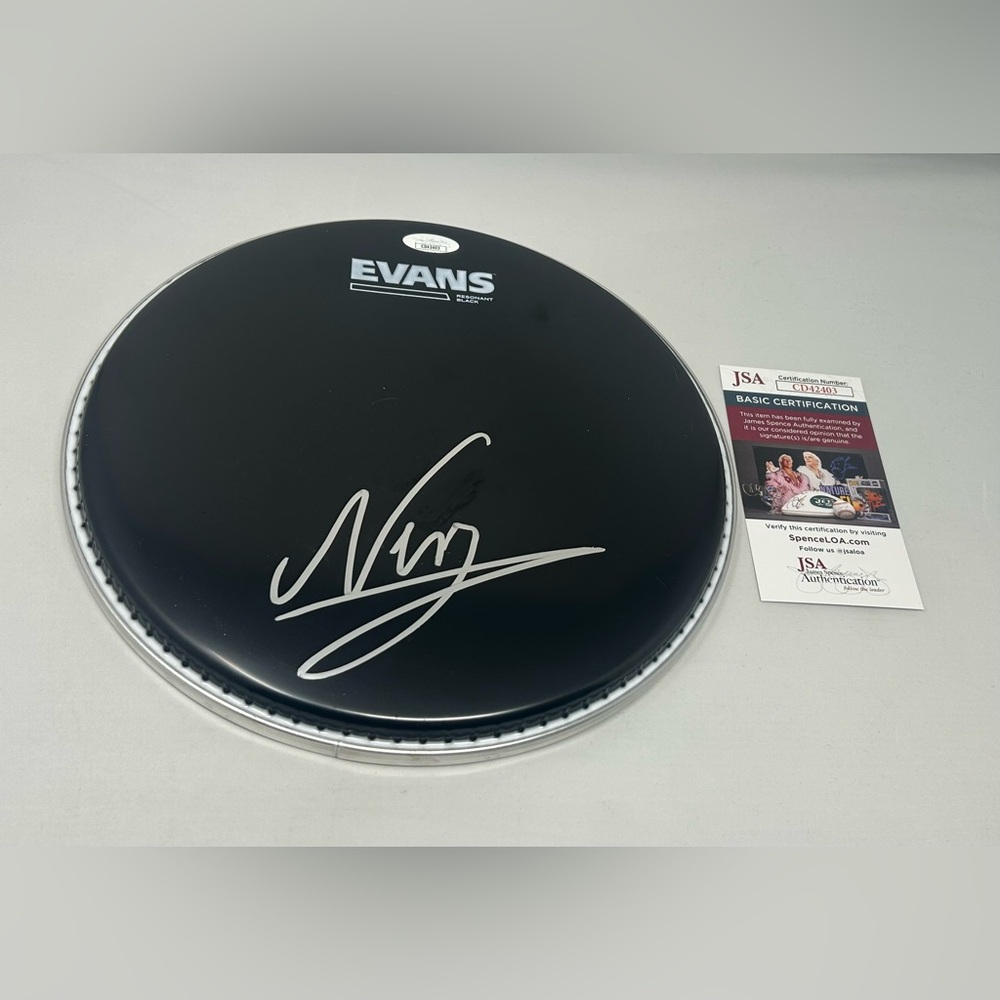 Neige of Alcest signed Drumhead JSA COA